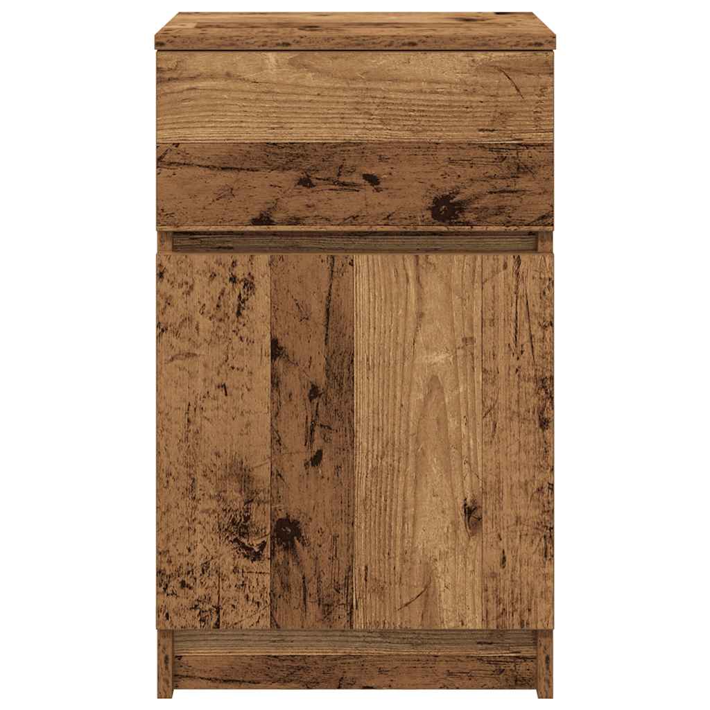 Noćni ormarići 2 kom staro drvo 39x35x65 cm konstruirano drvo