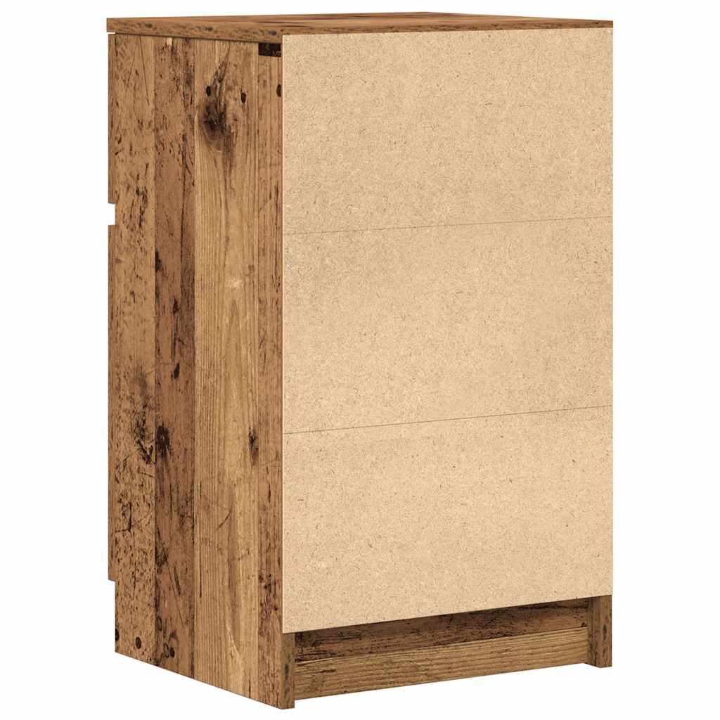 Noćni ormarići 2 kom staro drvo 39x35x65 cm konstruirano drvo