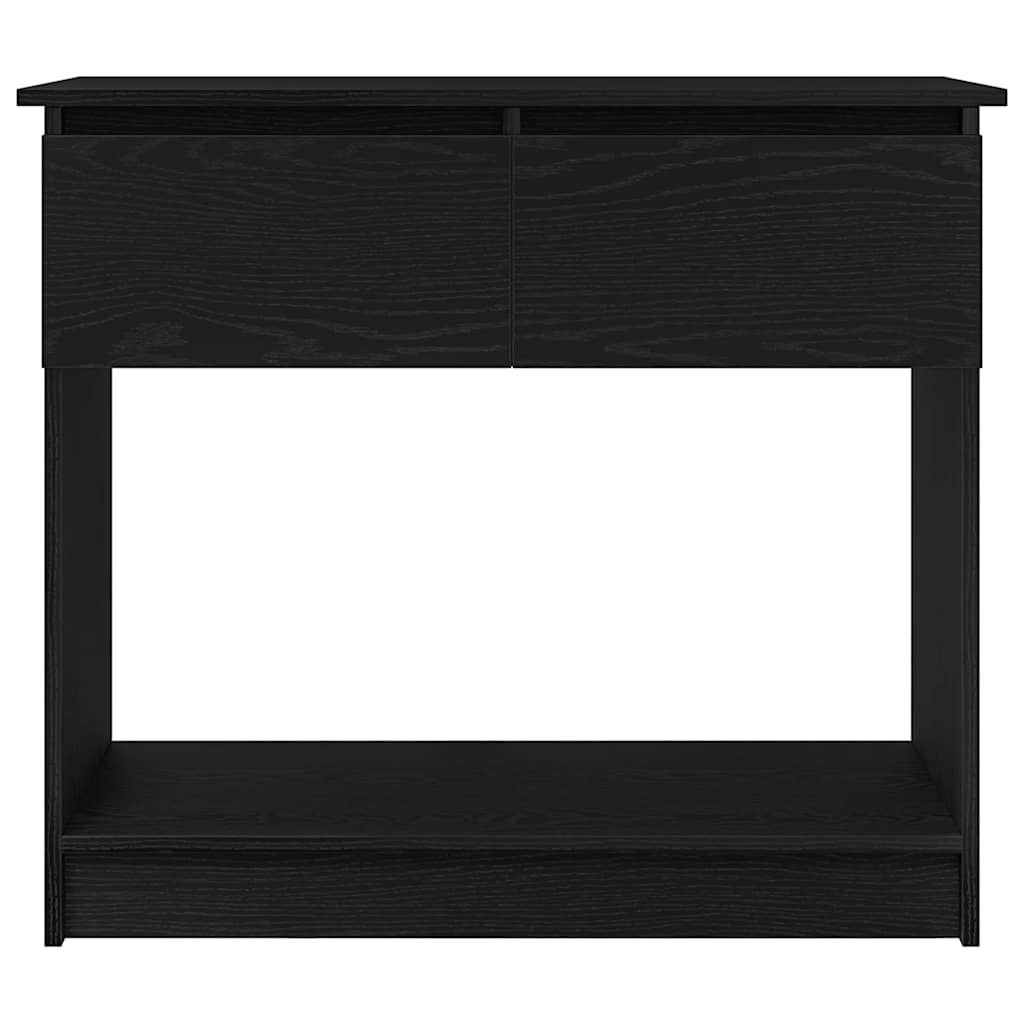 Konzolni stol s ladicama crni 85,5x38,5x74,5 cm