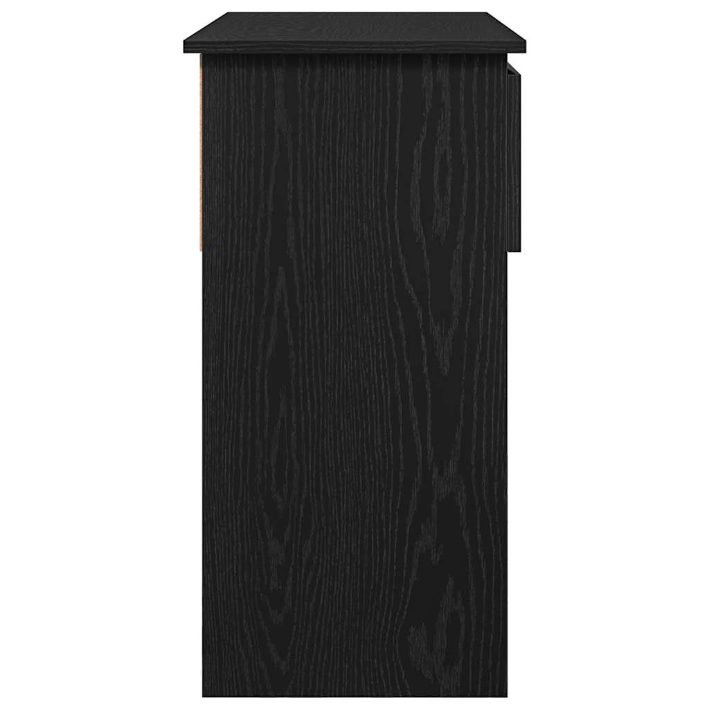 Konzolni stol s ladicama crni 85,5x38,5x74,5 cm