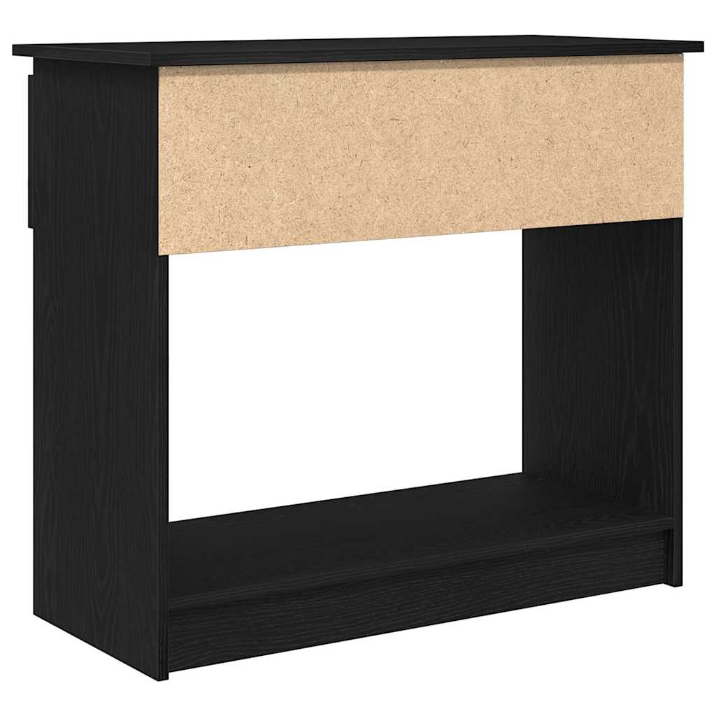 Konzolni stol s ladicama crni 85,5x38,5x74,5 cm