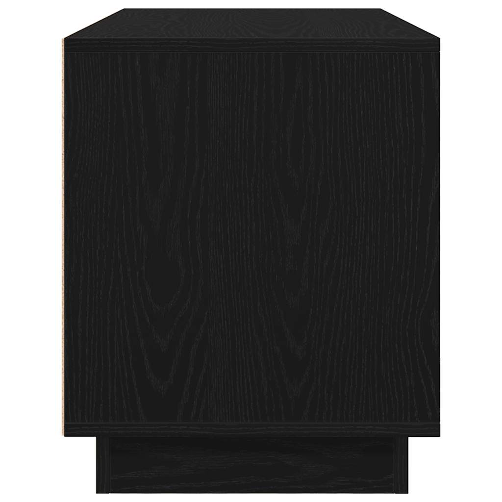 TV ormarić s LED svjetlima crni 100x41x50 cm