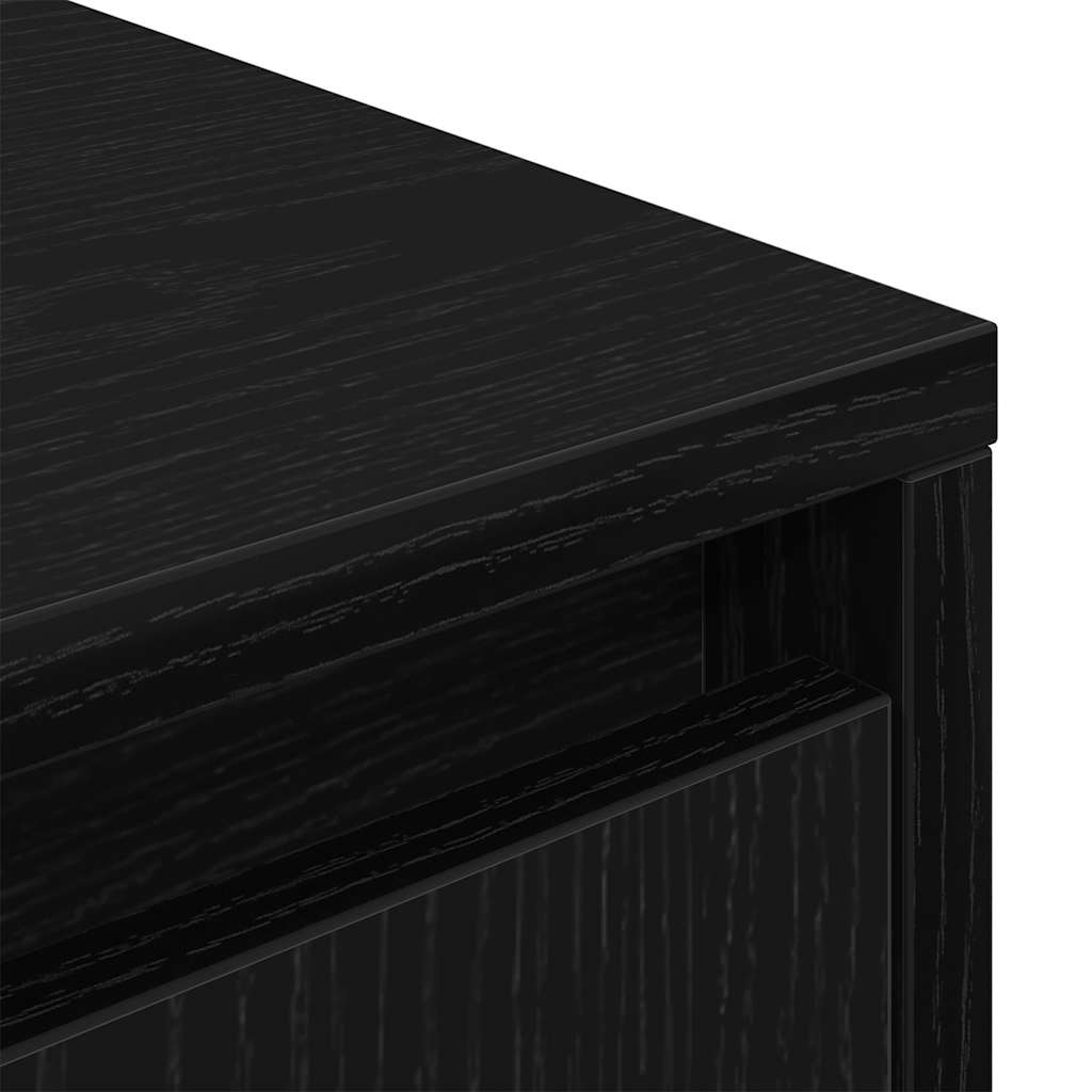 TV ormarić s LED svjetlima crni 100x41x50 cm