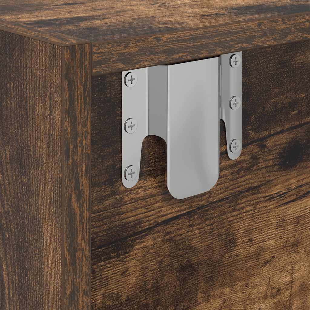 TV ormarići 2 kom boja dimljenog hrasta 60x31x25,5 cm drveni