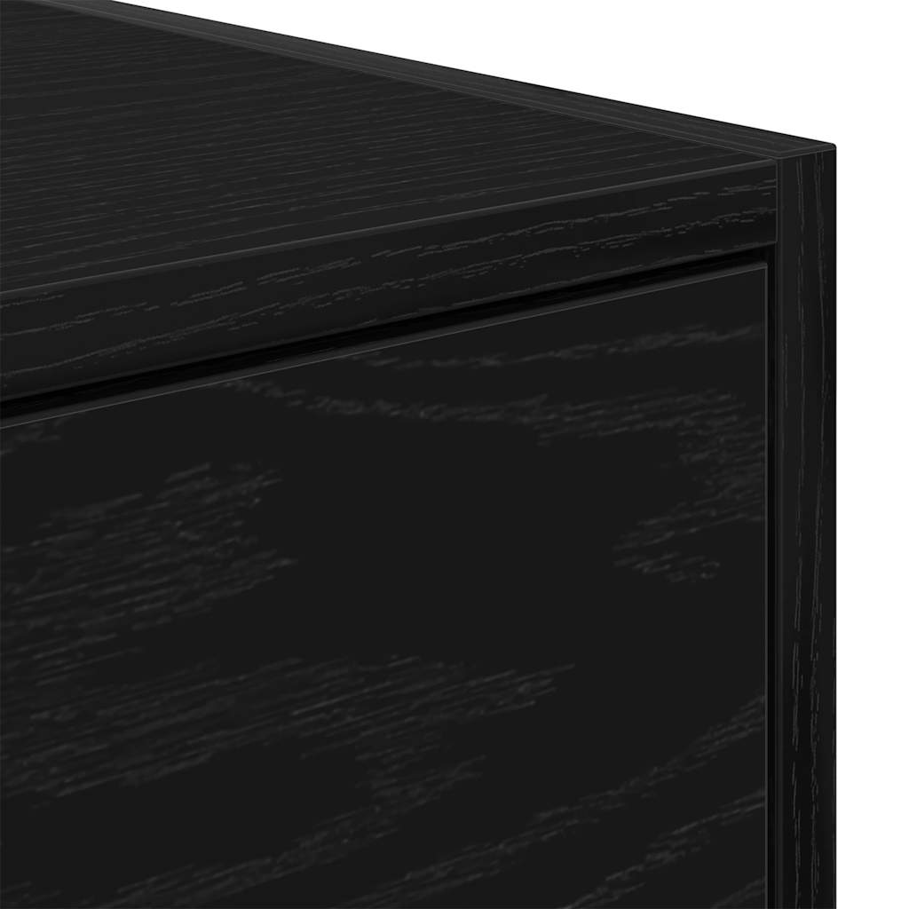 TV ormarići 2 kom crni hrast 80x31x25,5 cm konstruiranog drva