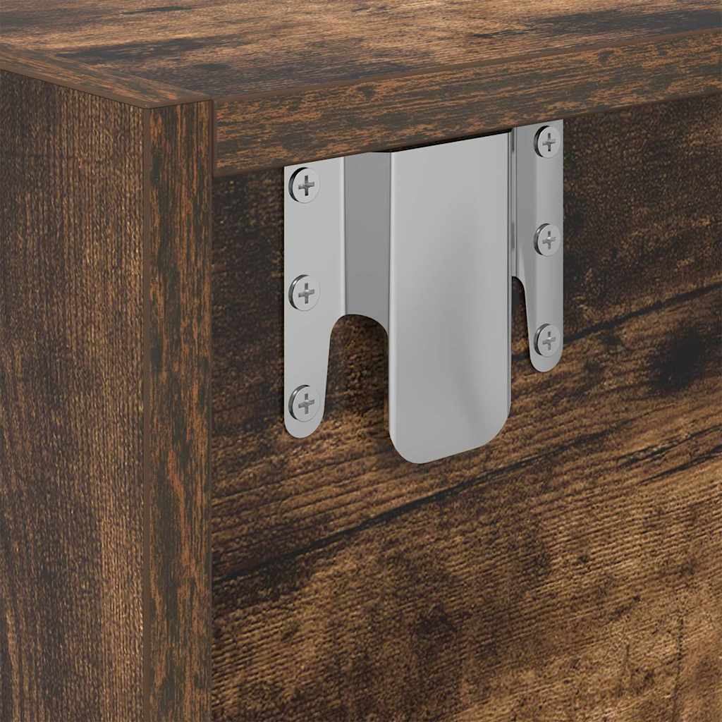 TV ormarići 2 kom boja dimljenog hrasta 80x31x25,5 cm drveni