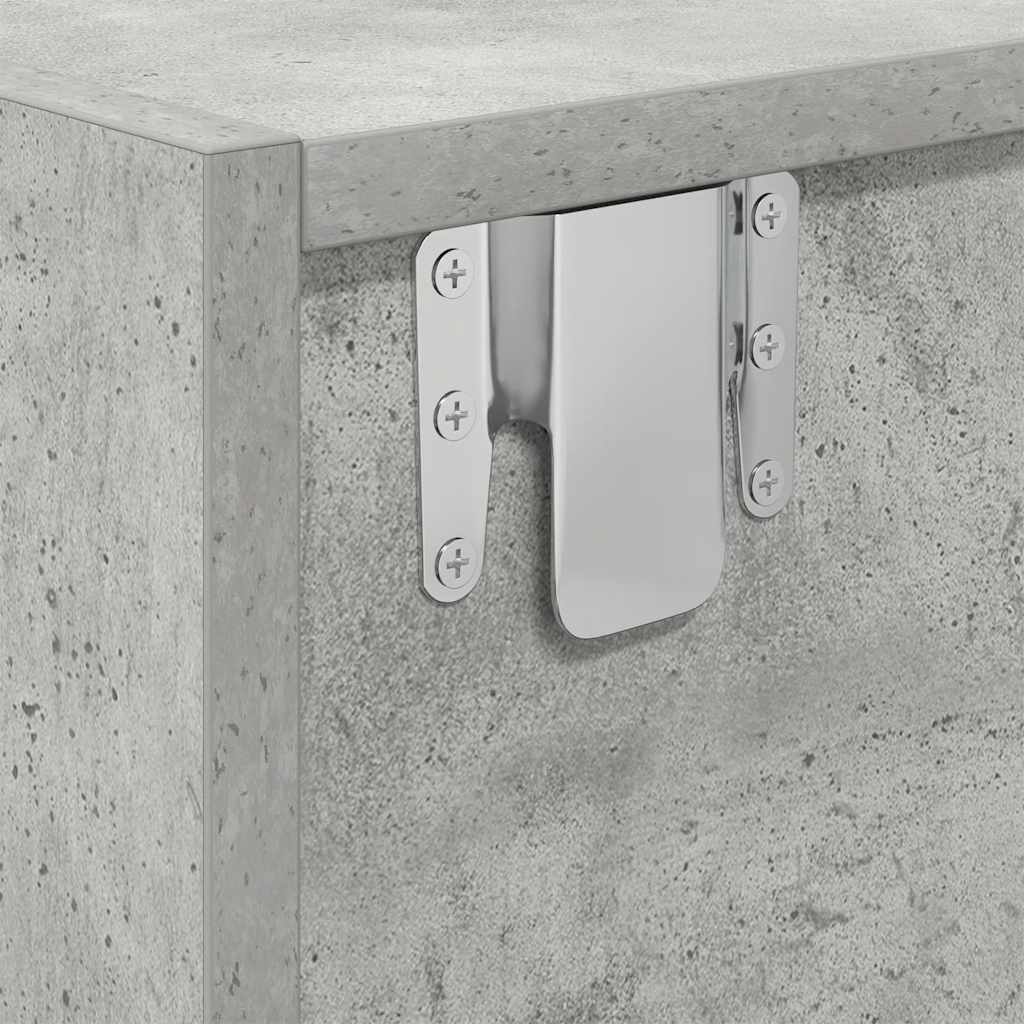 TV ormarići 2 kom boja betona 100x31x25,5 cm konstruirano drvo