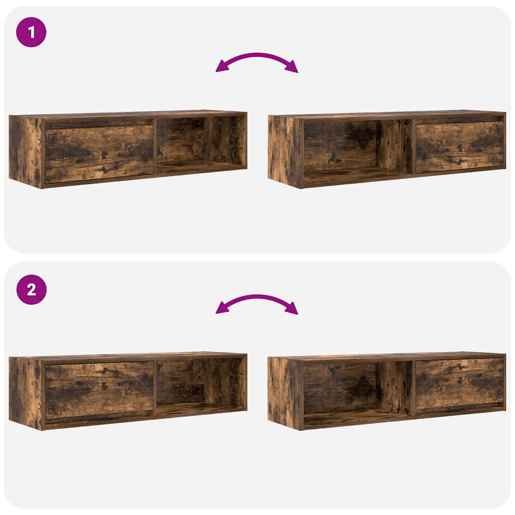 TV ormarić boja dimljenog hrasta 100x31x25,5 cm