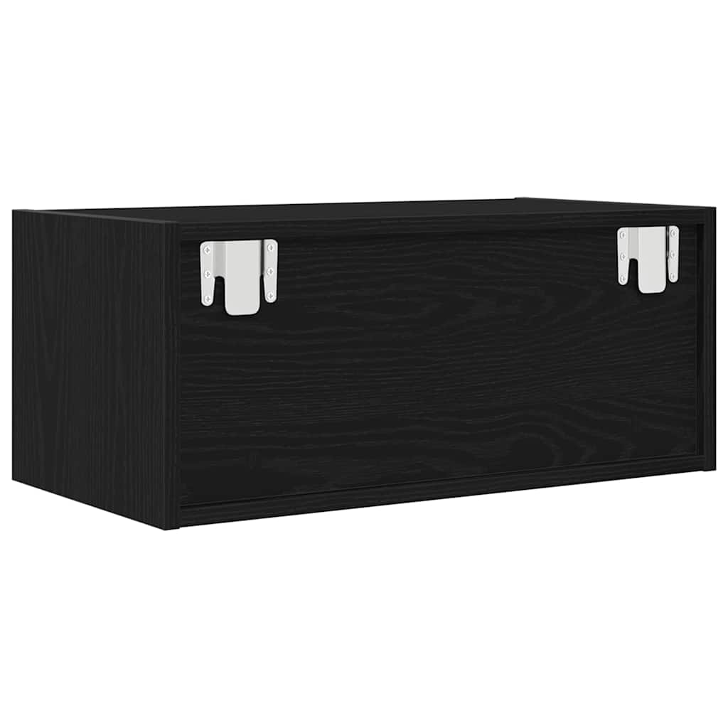 TV ormarići 2 kom crni hrast 60x31x25,5 cm konstruiranog drva