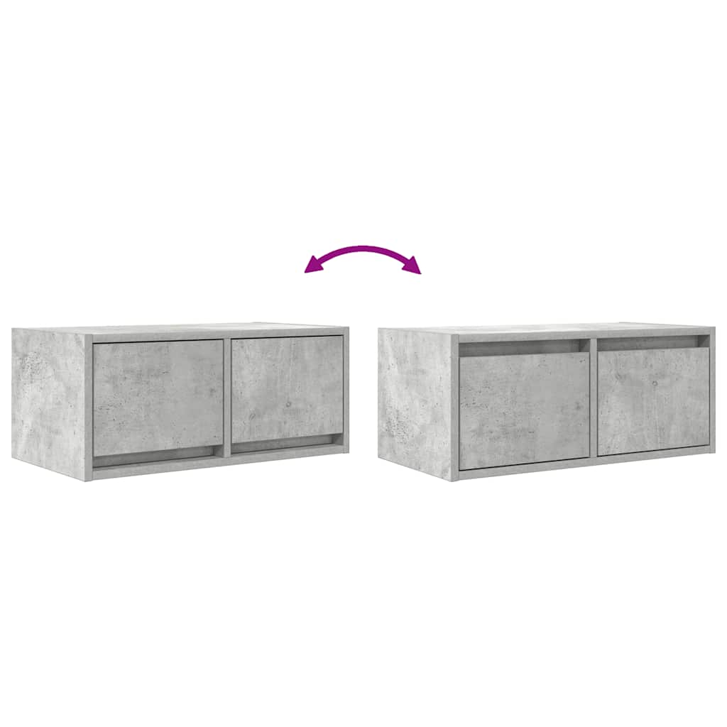 TV ormarić boja betona 760x31x25,5 cm od konstruiranog drva