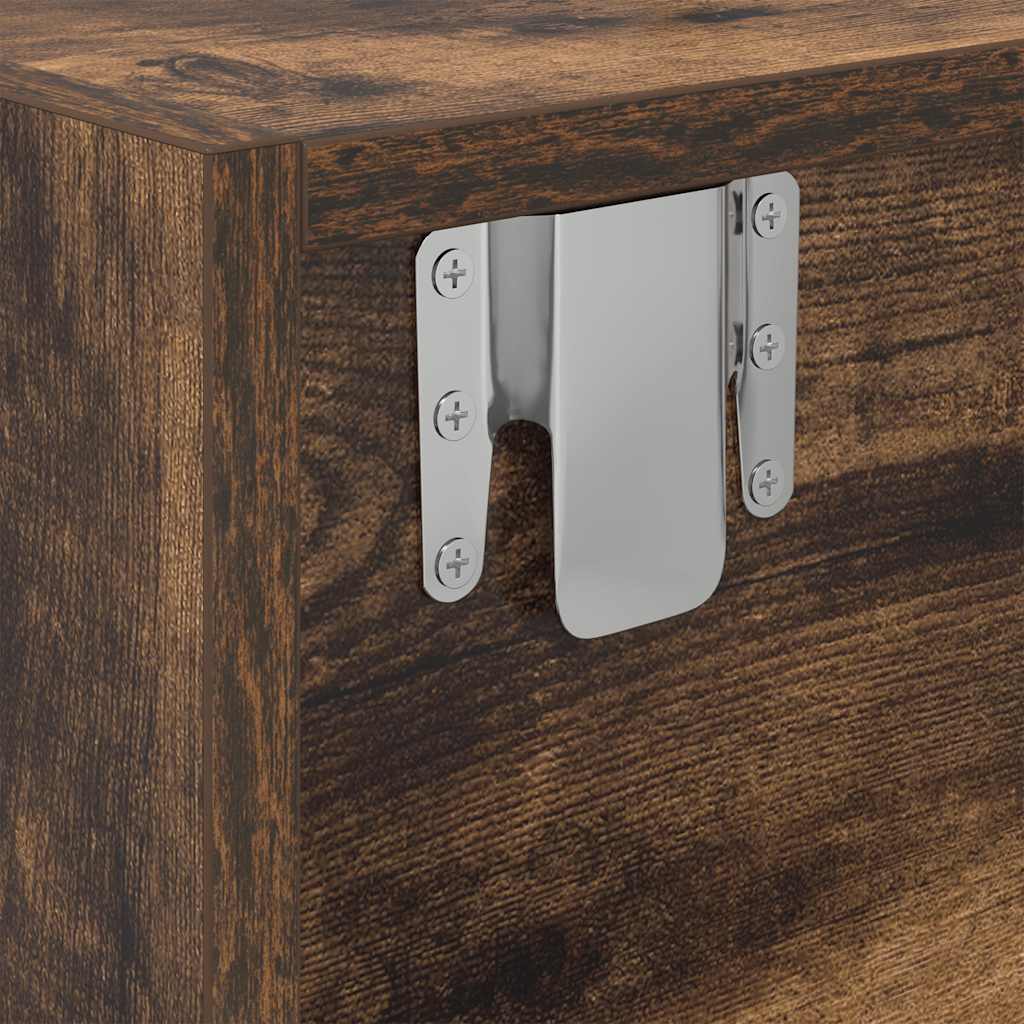 TV ormarići 2 kom boja dimljenog hrasta 60x31x25,5 cm drveni