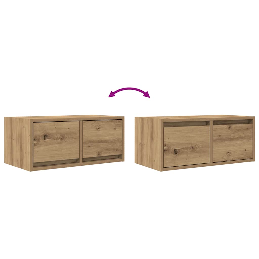 TV ormarići 2 kom artisan hrast 60x31x25,5 cm konstruirano drvo