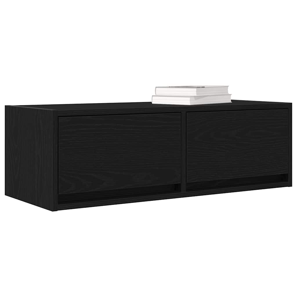 TV ormarići 2 kom crni hrast 80x31x25,5 cm konstruiranog drva