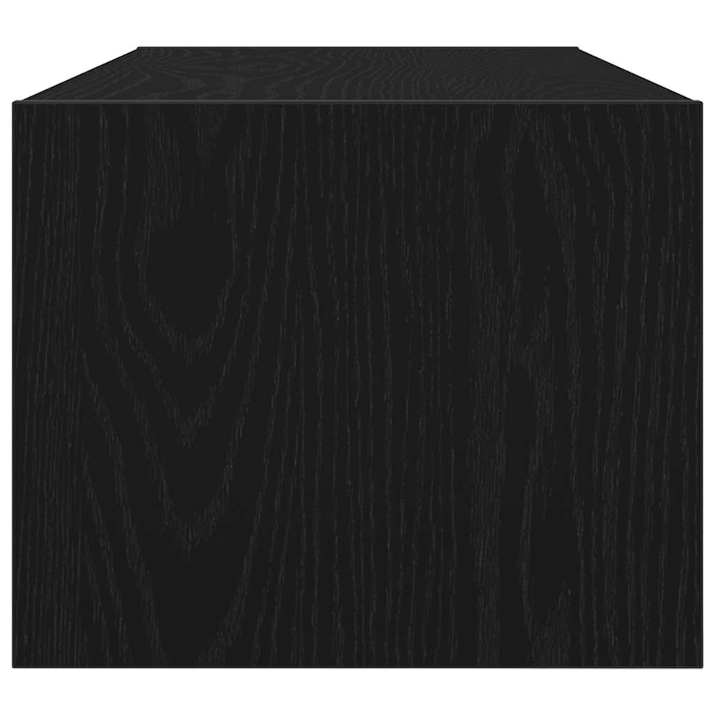 TV ormarići 2 kom crni hrast 80x31x25,5 cm konstruiranog drva