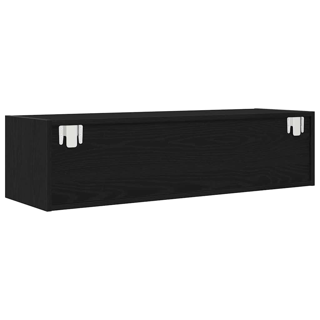 TV ormar Zidne Crni hrast 100 x 31 x 25,5 cm Konstruirano drvo
