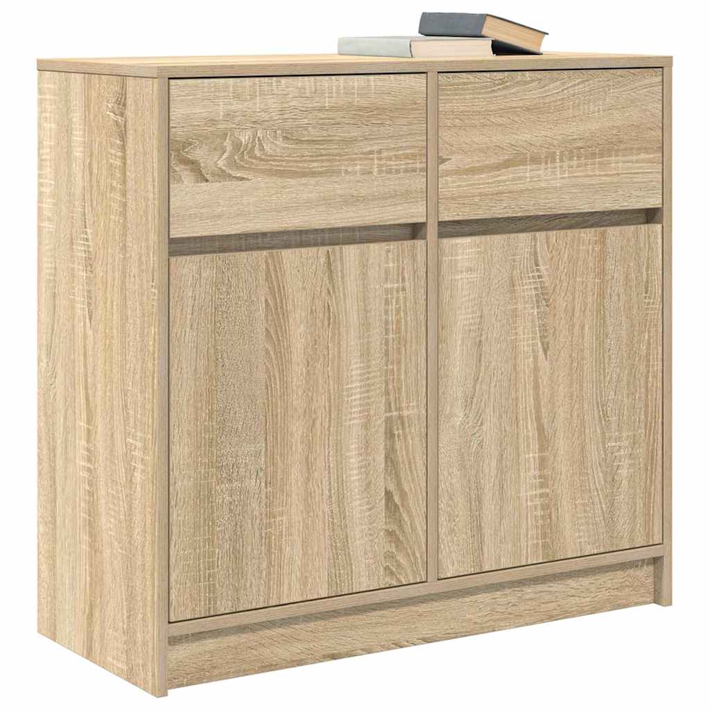 Komoda s ladicama hrasta sonome 80x34x76 cm konstruirano drvo