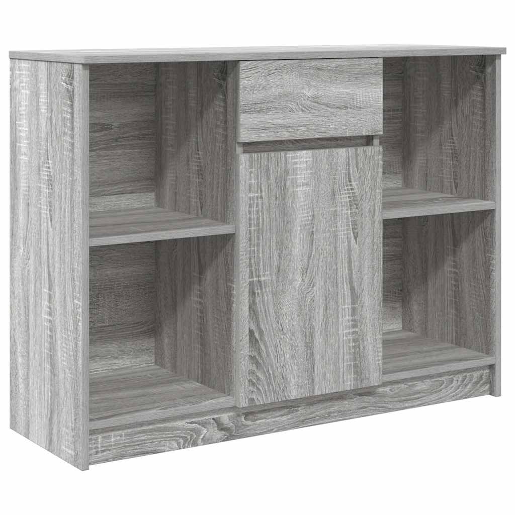 Komoda s ladicom siva sonoma 101x35x76 cm konstruirano drvo