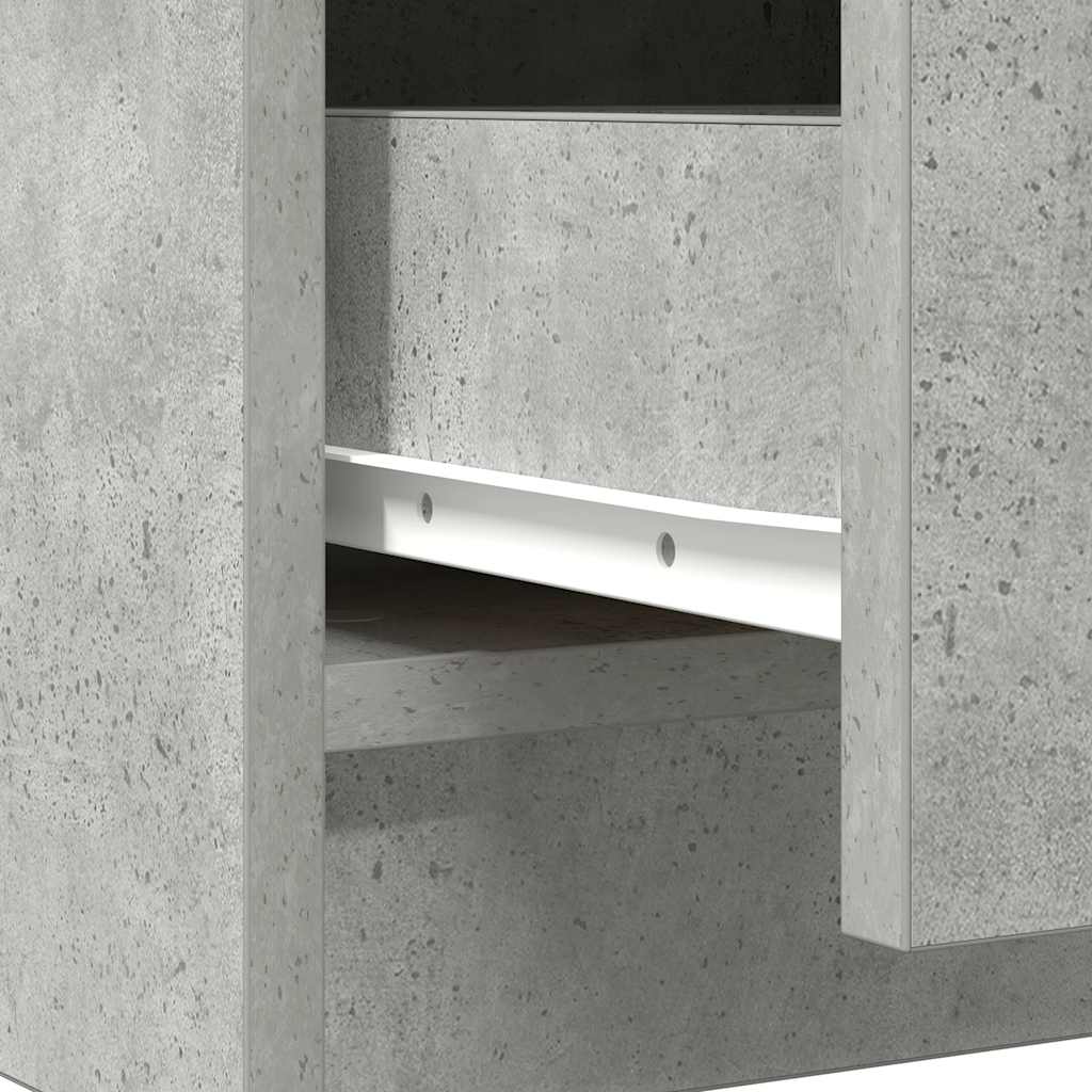 Komoda s ladicama beton siva 71x35x65 cm konstruirano drvo