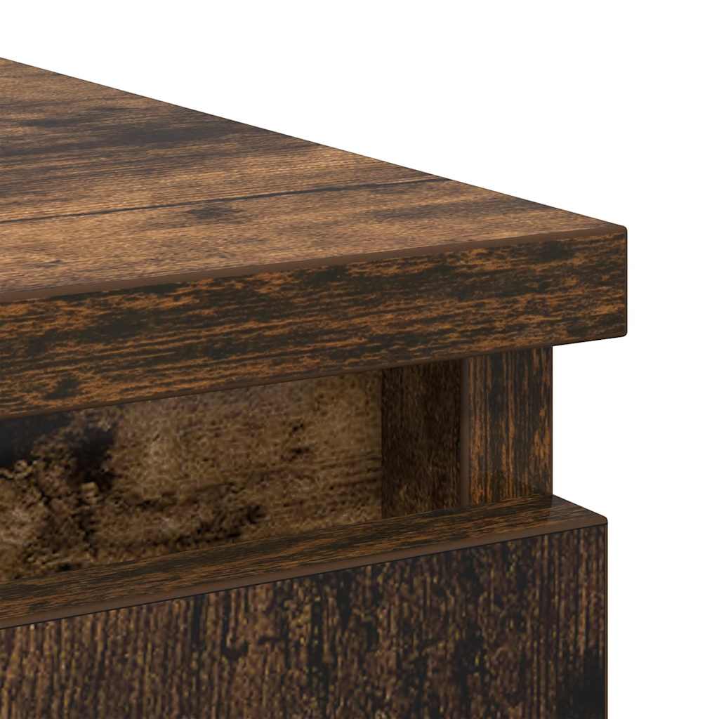 Komoda s ladicama dimljeni hrast 71x35x84 cm konstruirano drvo