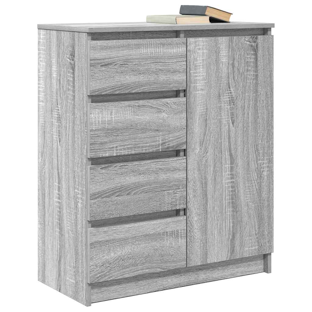 Komoda s ladicama siva Sonoma 71x35x84 cm izrađeno drvo