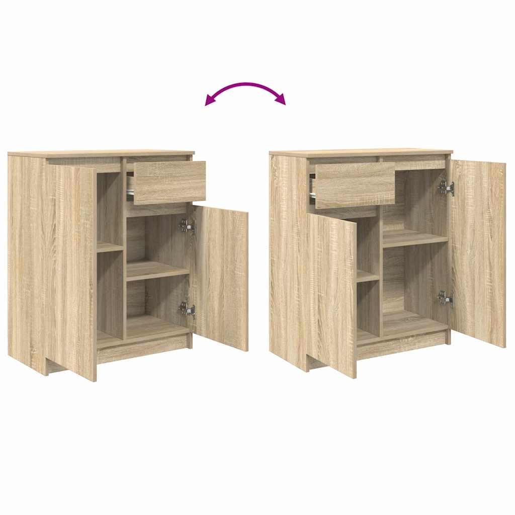 Komoda s ladicama hrasta sonome 71x35x84 cm konstruirano drvo