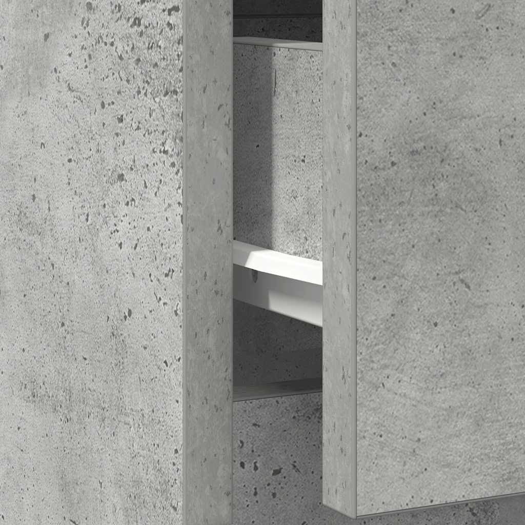 Komoda s ladicama beton siva 71x35x84 cm konstruirano drvo