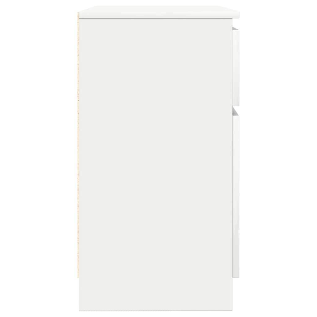 Komoda s ladicama bijela 71x35x84 cm konstruirano drvo