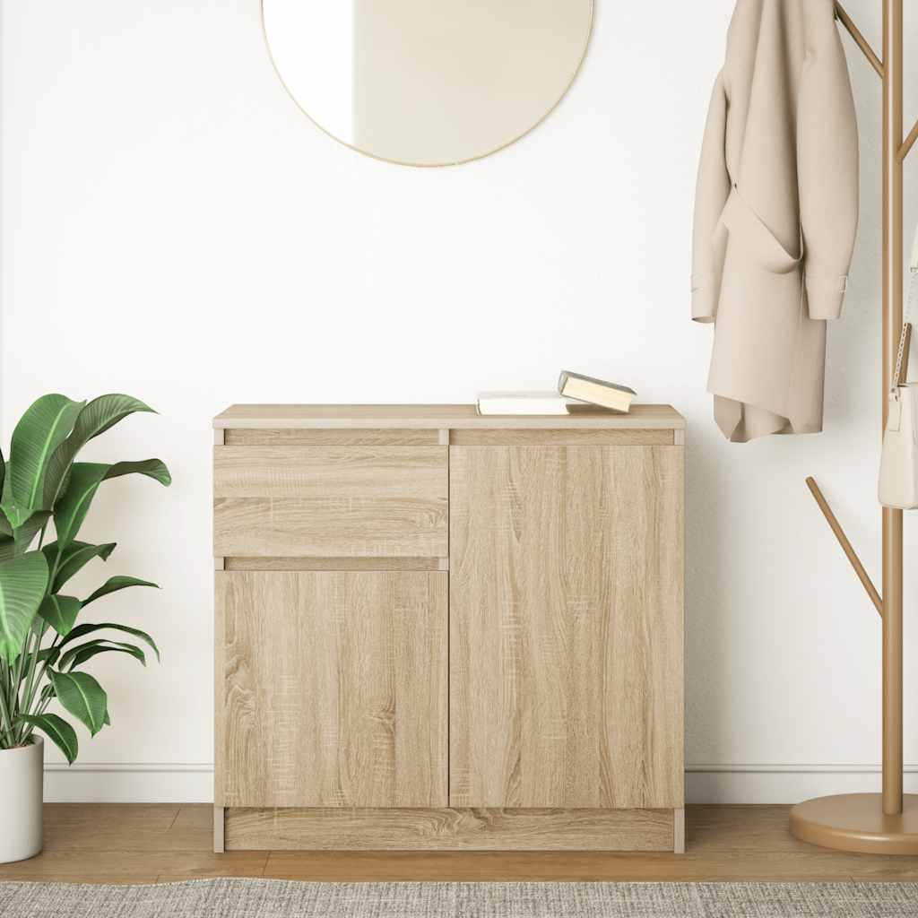 Komoda s ladicama hrasta sonome 71x35x65 cm konstruirano drvo