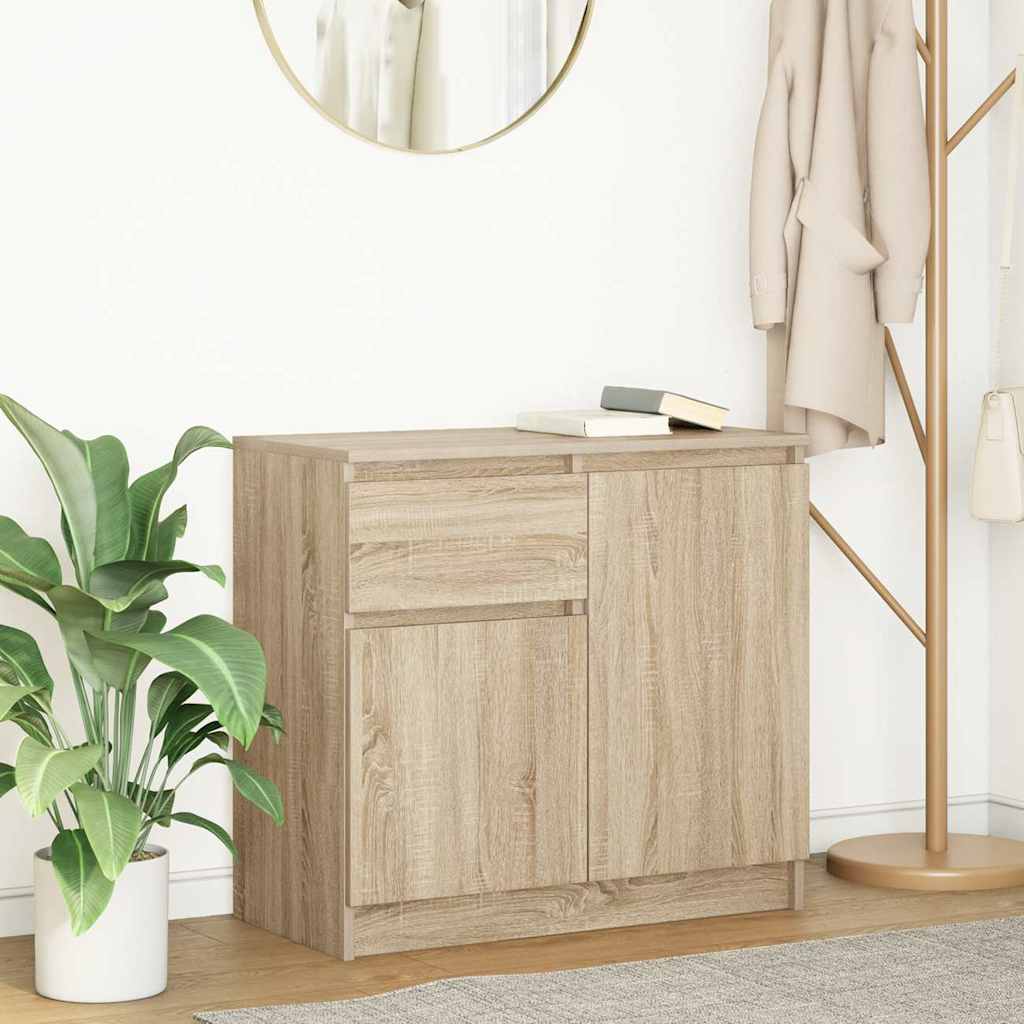 Komoda s ladicama hrasta sonome 71x35x65 cm konstruirano drvo