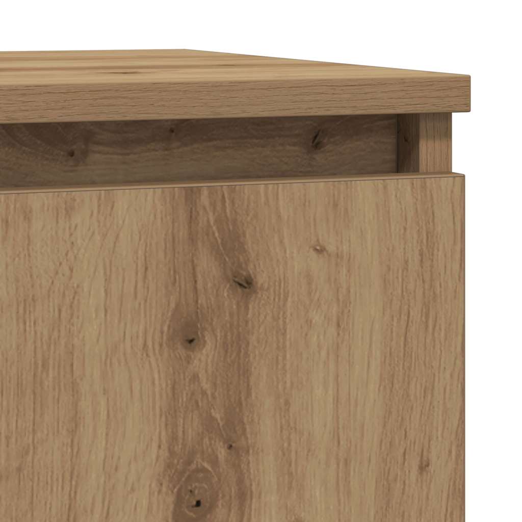 Komoda s ladicama artisan hrast 71x35x65 cm konstruirano drvo