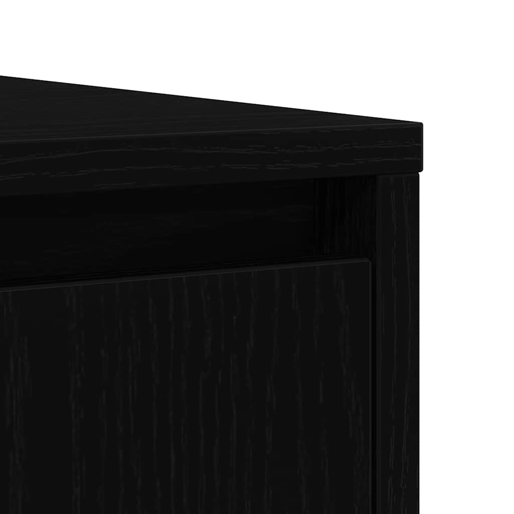 Komoda crni hrast 85x34x76 cm konstruirano drvo