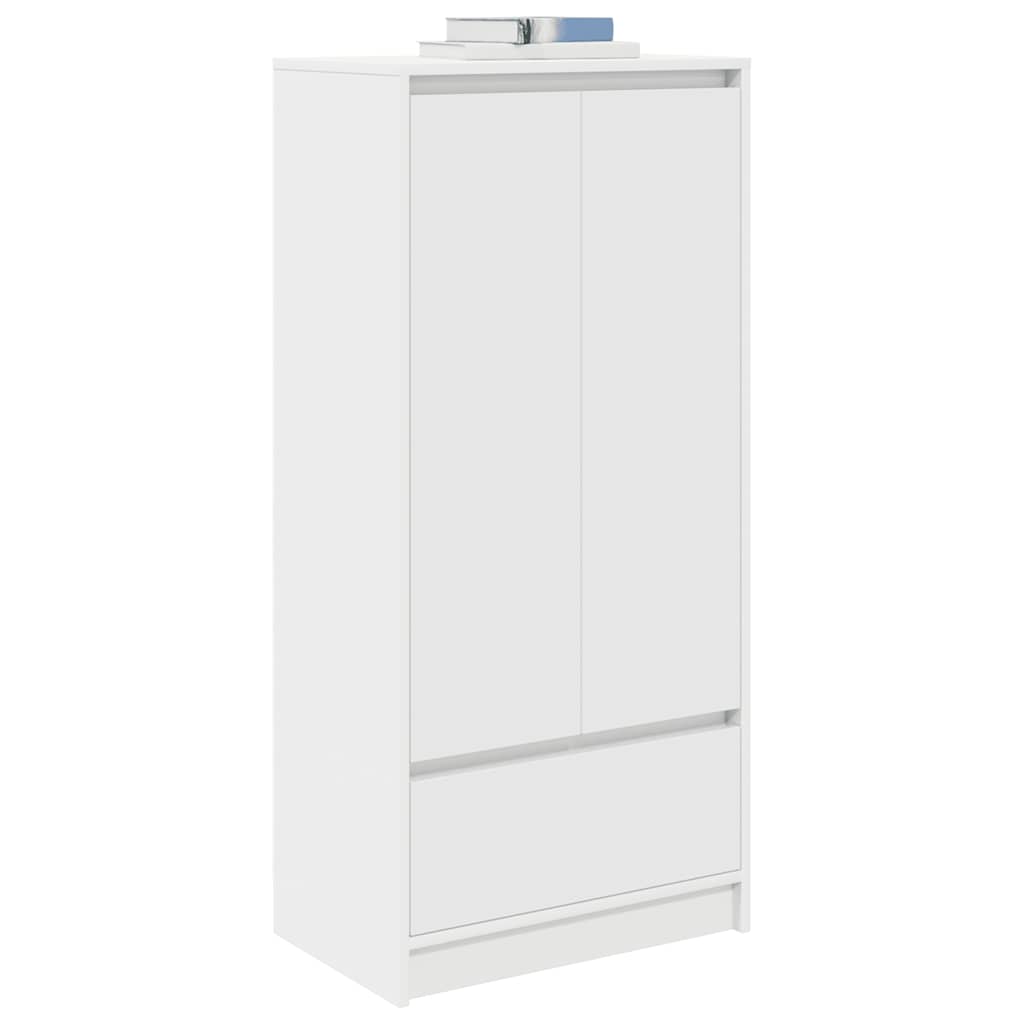 Ormarić s ladicom bijeli 55,5x34x119,5 cm izrađeno drvo