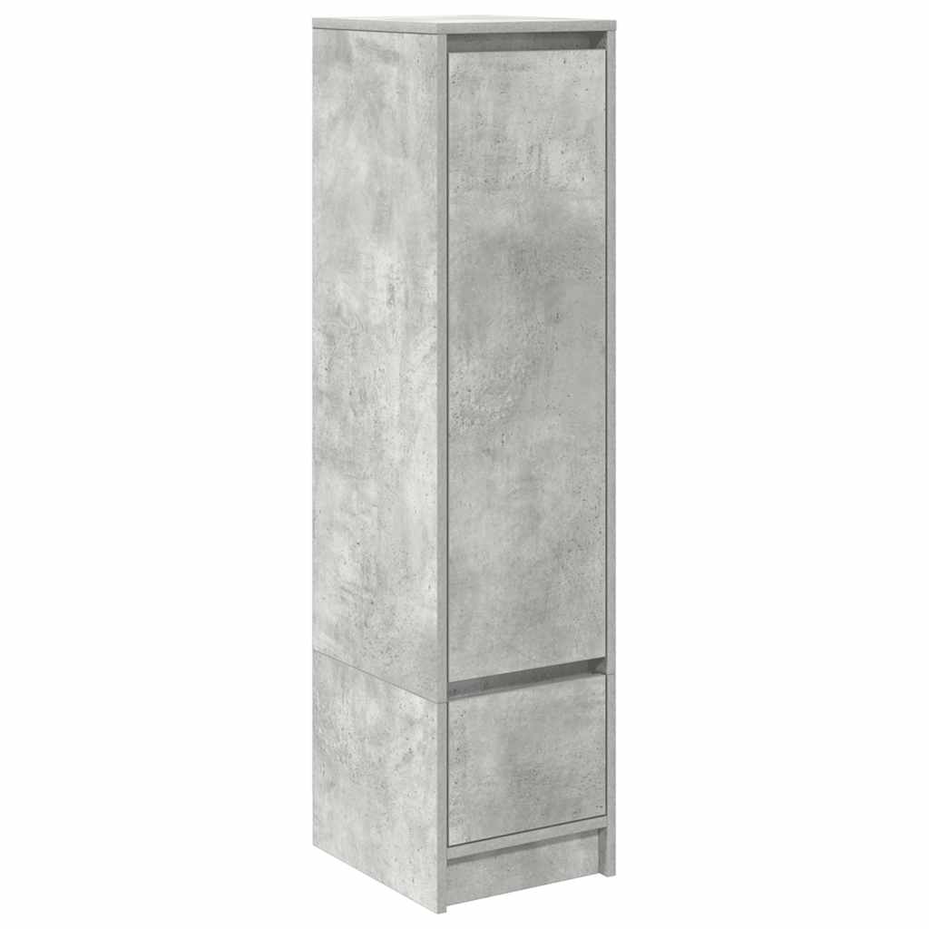 Visoka ploča beton siva 29,5x34x119,5 cm izrađeno drvo