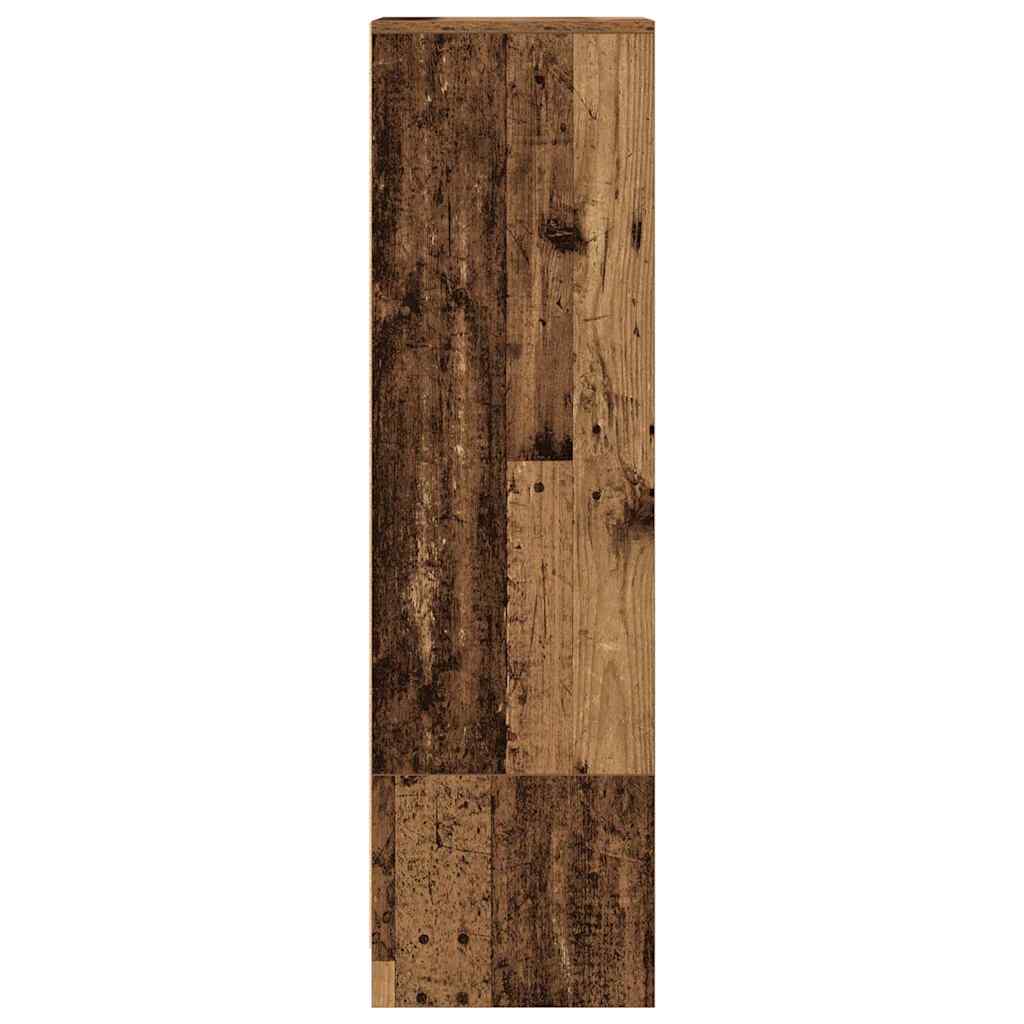 Visoka ploča staro drvo 29,5x34x119,5 cm konstruirano drvo