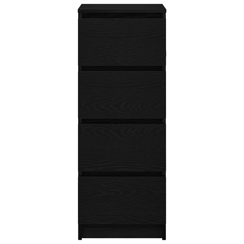 Komoda crni hrast 37,5x35x99 cm izrađeno drvo