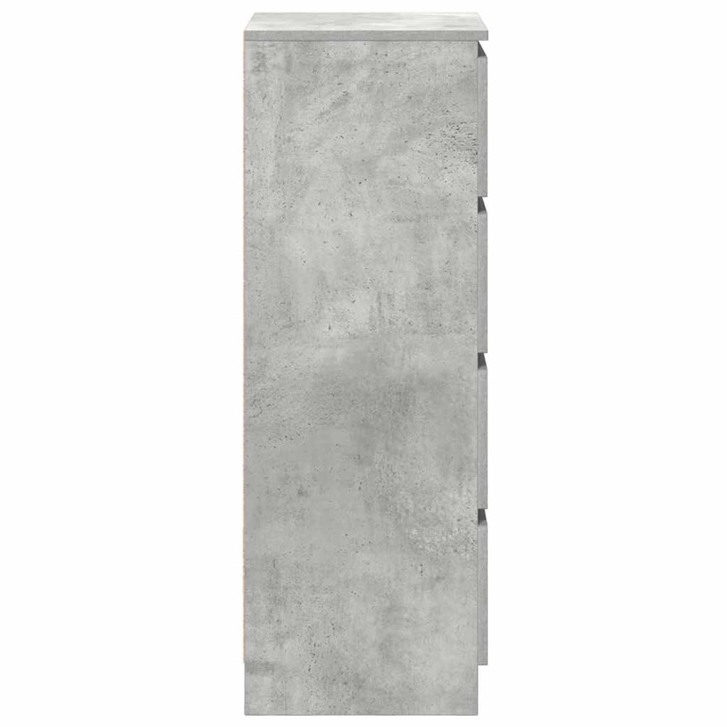 Komoda beton siva 37,5x35x99 cm konstruirano drvo
