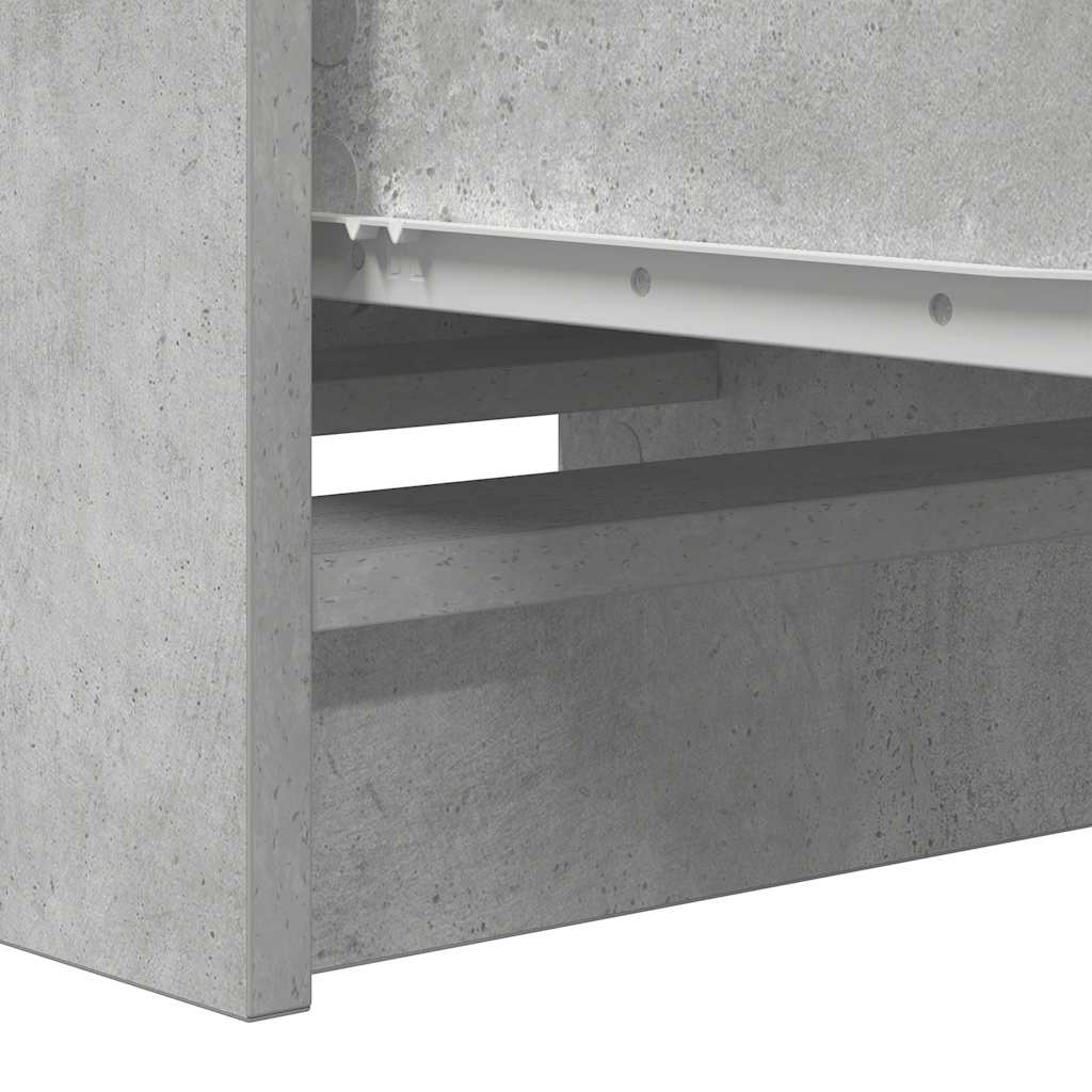 Komoda beton siva 37,5x35x99 cm konstruirano drvo