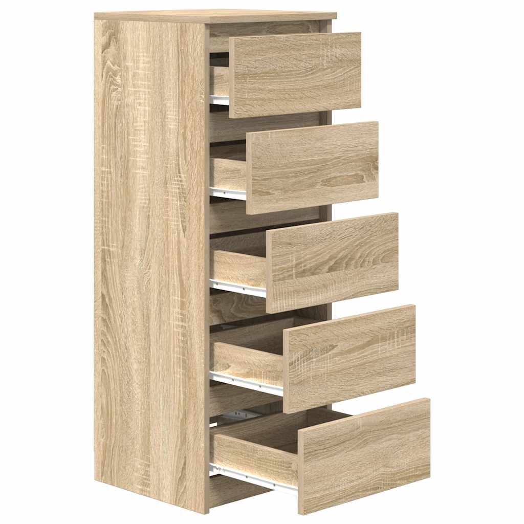 Komoda s ladicama sonoma hrast 37,5x35x99 cm izrađeno drvo