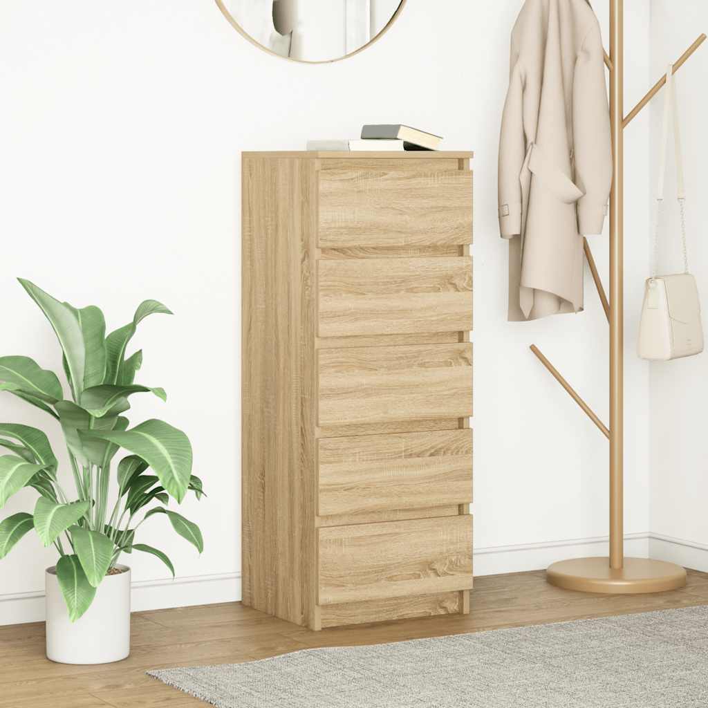 Komoda s ladicama sonoma hrast 37,5x35x99 cm izrađeno drvo