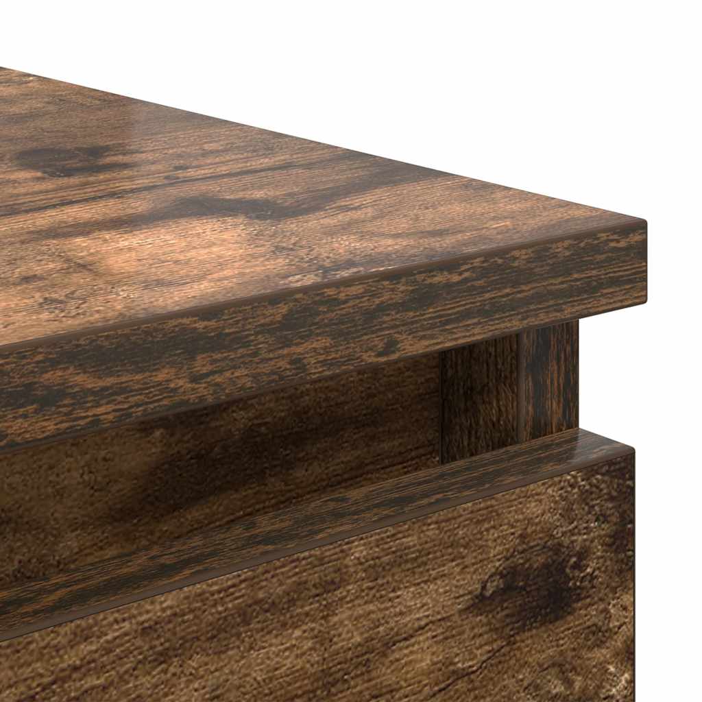 Komoda s ladicama dimljeni hrast 37,5x35x99cm konstruirano drvo
