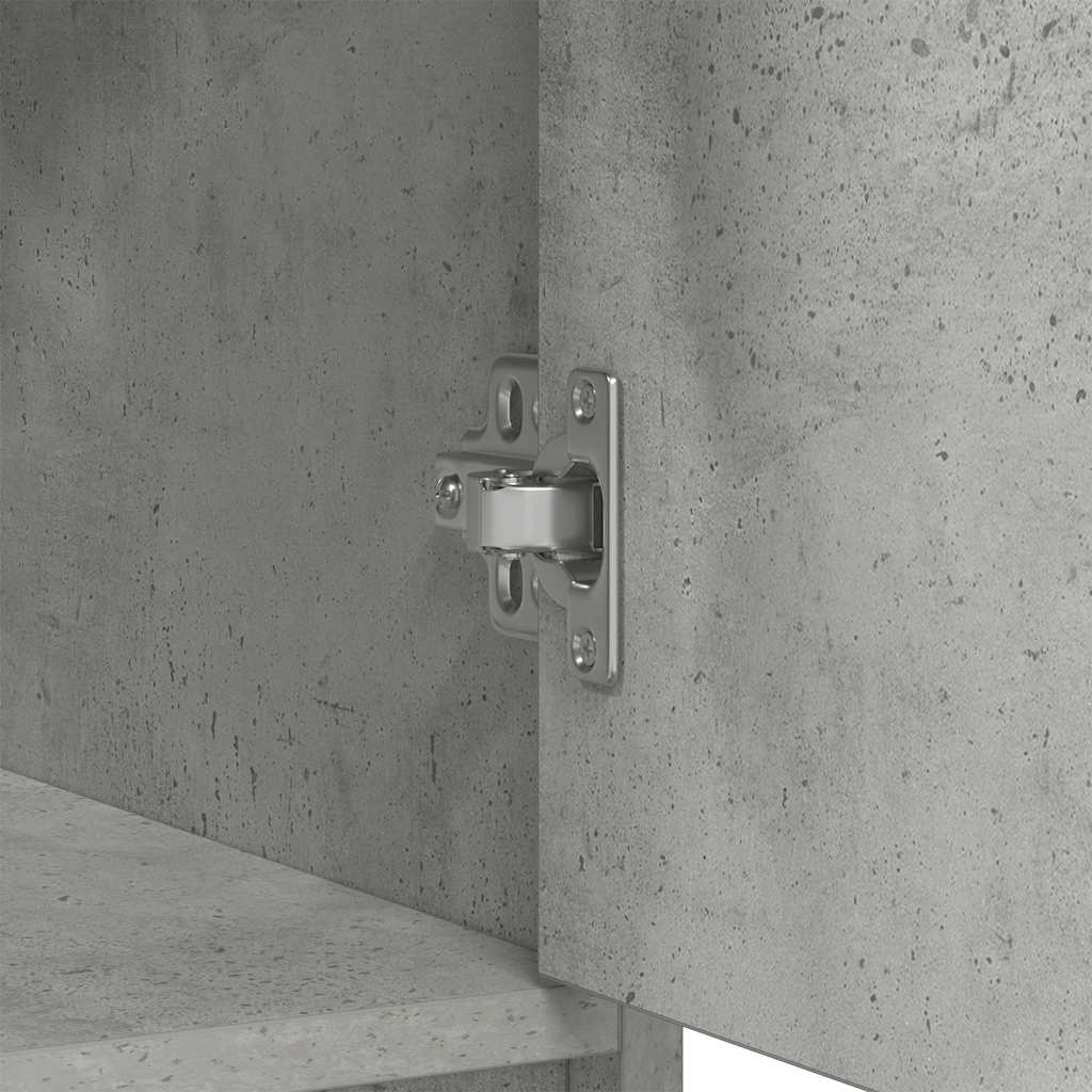 Komoda s ladicama i vratima beton siva 70,5x34x74,5 cm