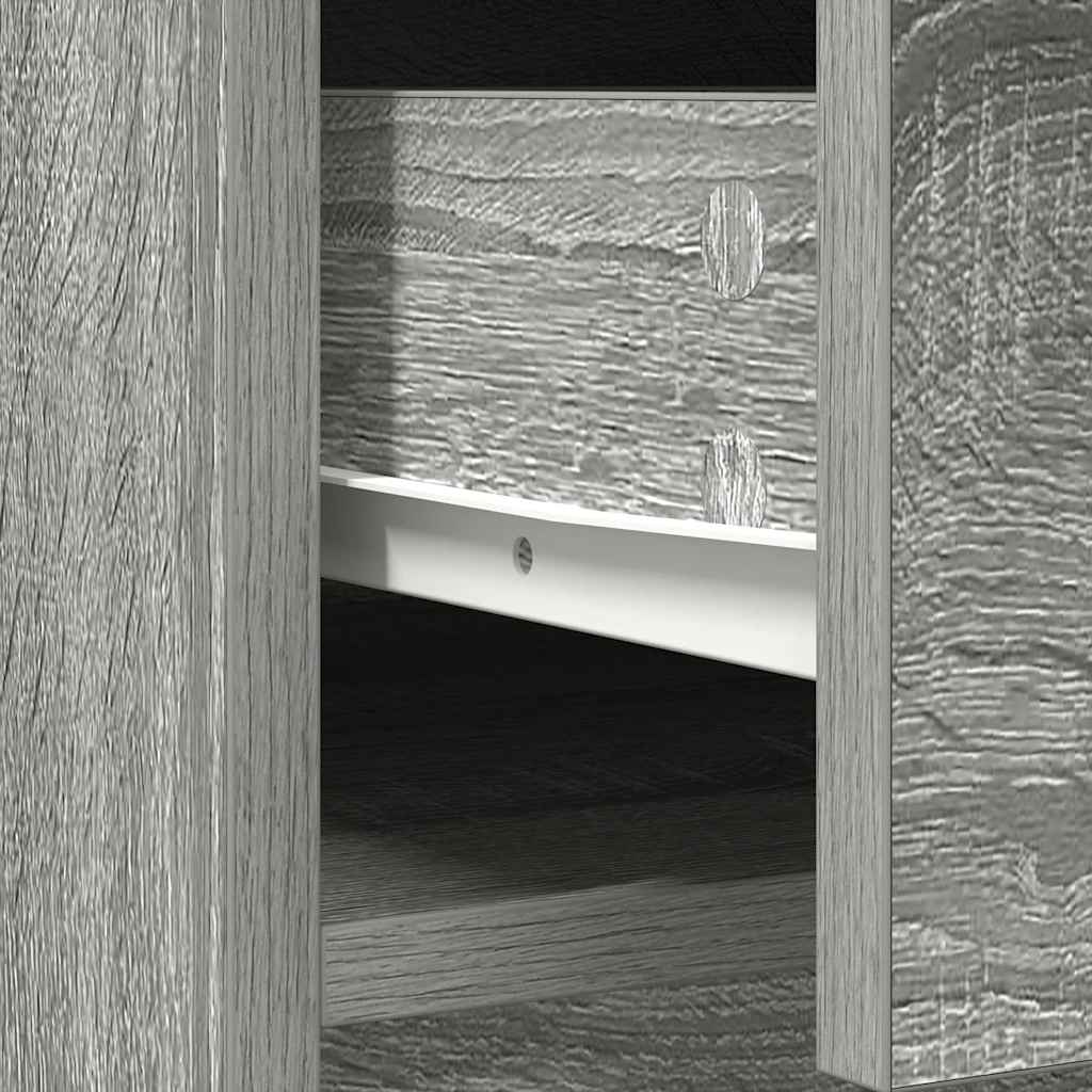 Komoda s ladicama i vratima siva sonoma 70,5x34x74,5 cm