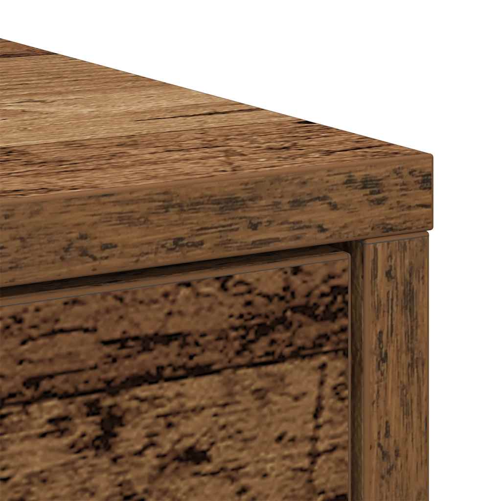 Komoda s ladicama i vratima staro drvo 70,5x34x74,5 cm