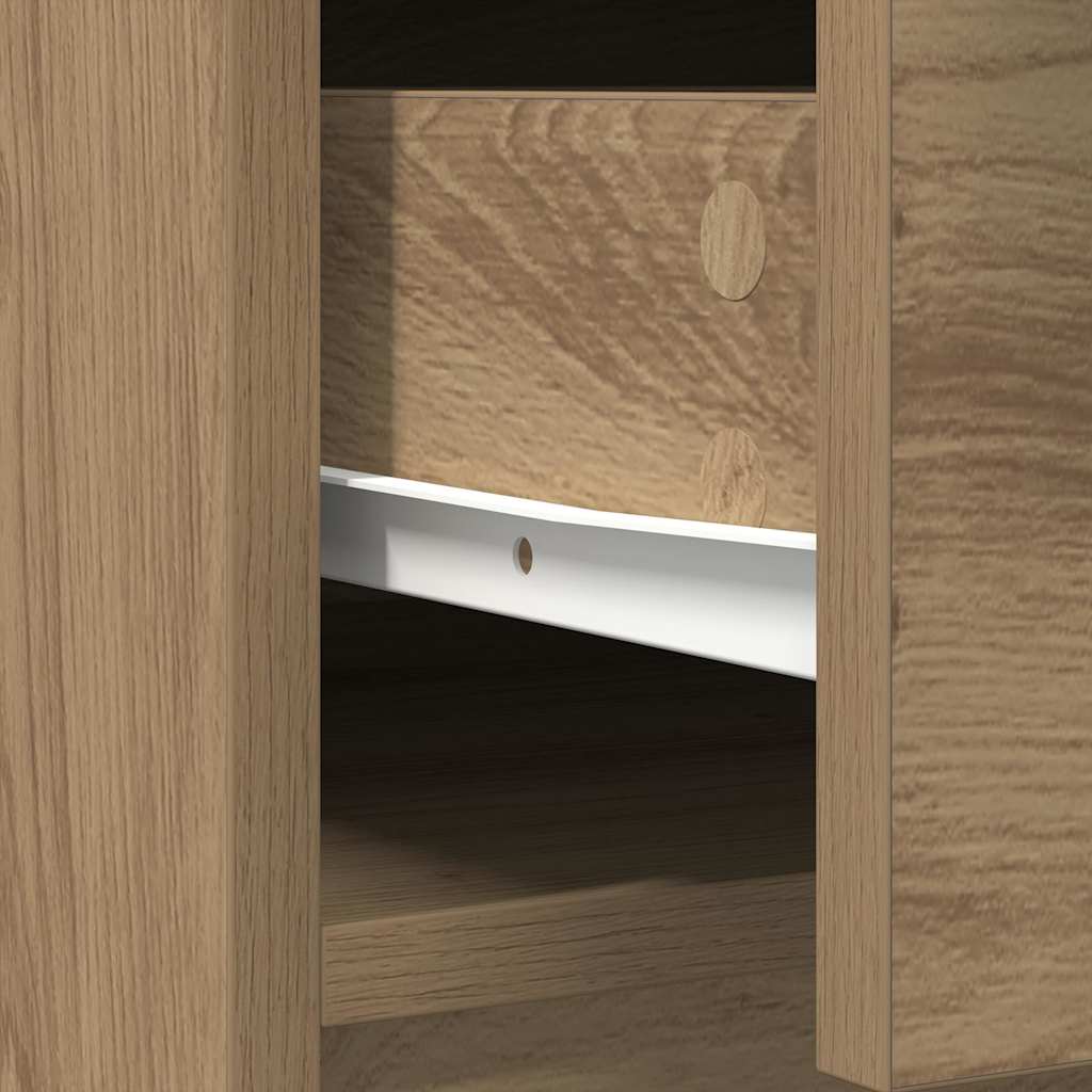Komoda s ladicama i vratima artisan hrast 70,5x34x74,5 cm
