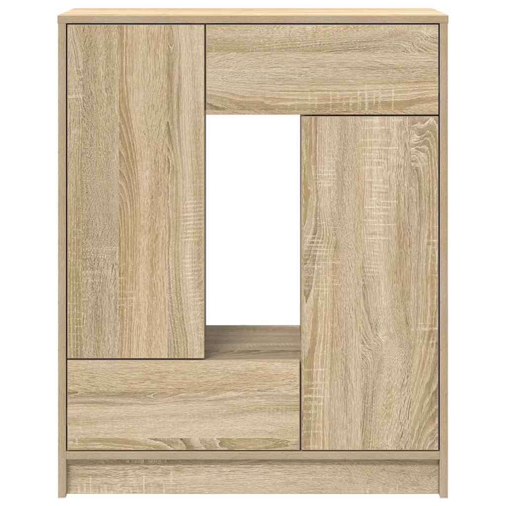 Komoda s ladicama i vratima sonoma hrast 73x31x90 cm