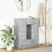 Komoda s ladicama i vratima beton siva 73x31x90 cm