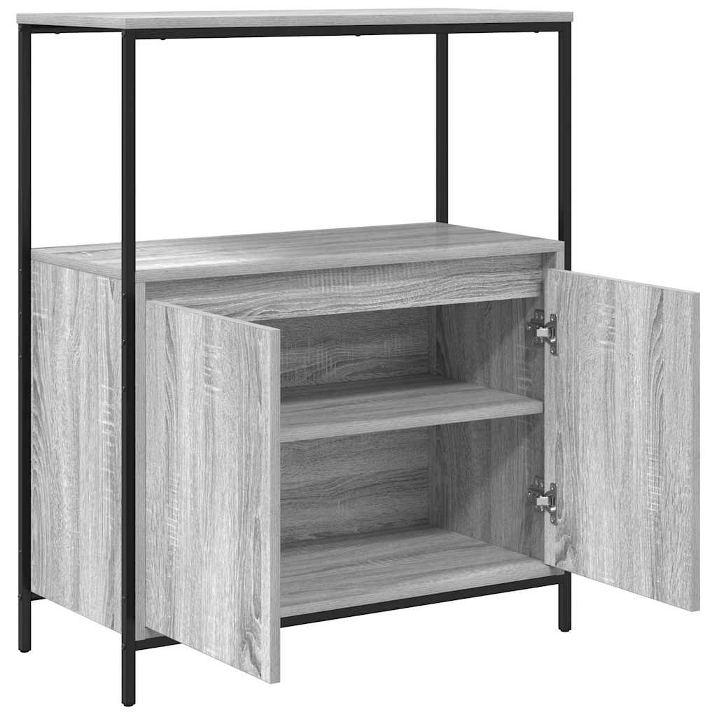 Kupaonski ormarić s policama sivi sonoma 76,5x35x95 cm
