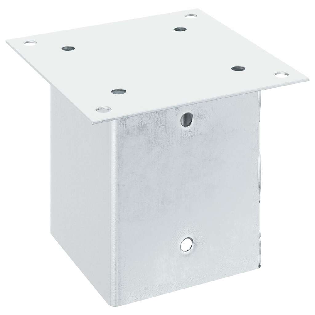 Postolja za stupove kvadratna 4 kom 121x121 mm pocinčani čelik