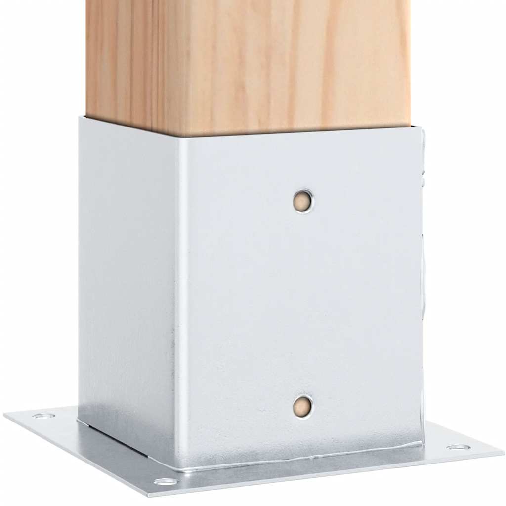 Postolja za stupove kvadratna 12 kom 121x121 mm pocinčani čelik