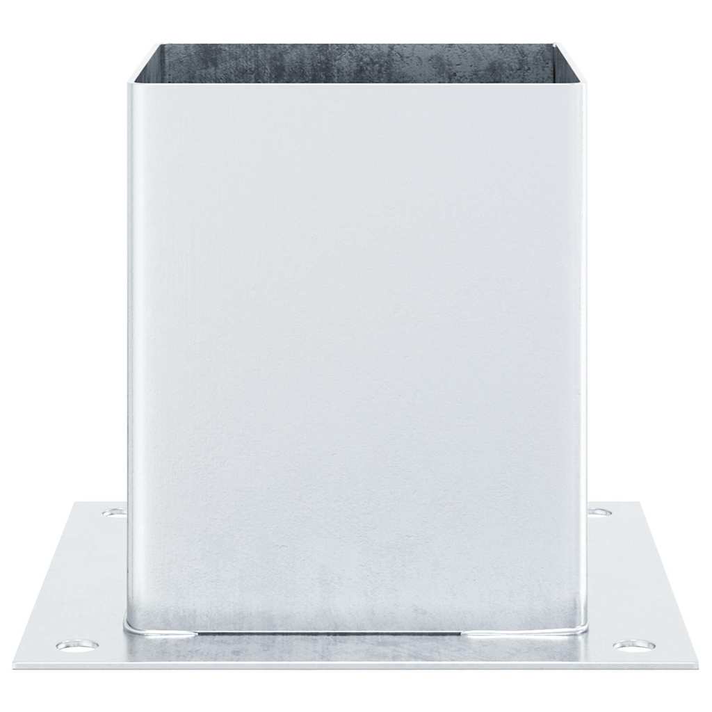 Postolja za stupove kvadratna 12 kom 121x121 mm pocinčani čelik